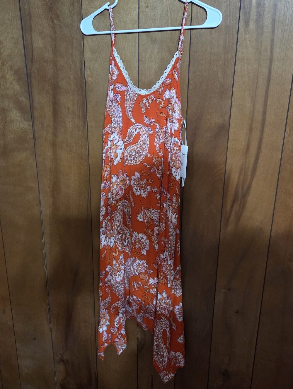 NWT Boot Barn Orange Western Country Dress Size Large